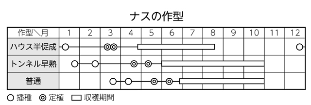 ナスの作型